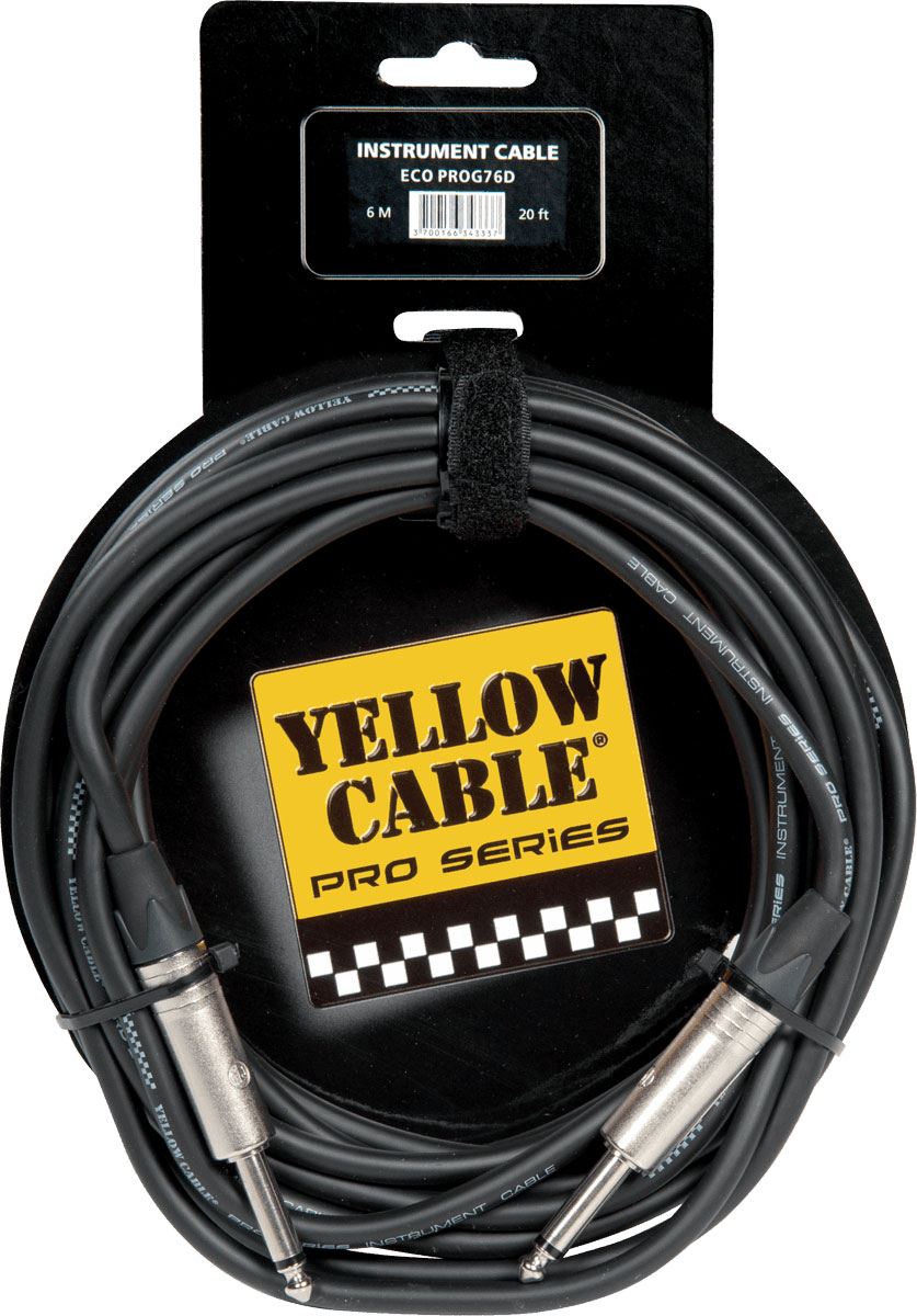 YELLOW CABLE Cordon Jack Jack 6 M Neutrik