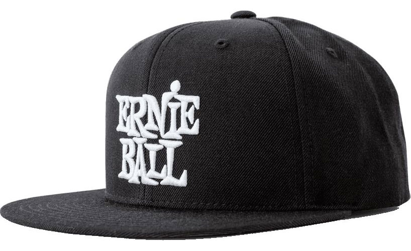 ERNIE BALL Black With White Logo Hat