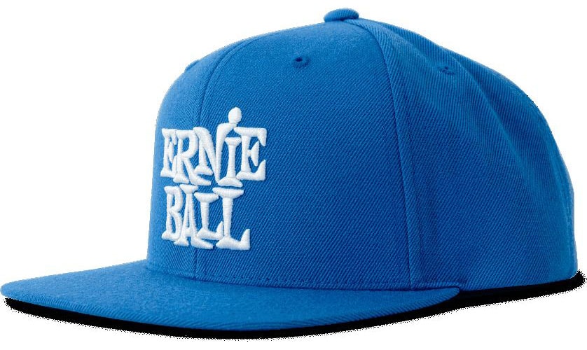 ERNIE BALL CASQUETTE BLEU LOGO EB BLANC