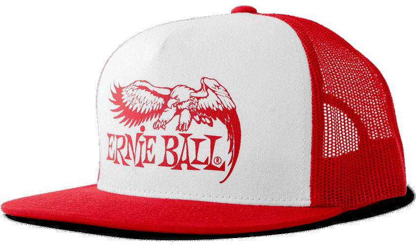 ERNIE BALL Red With White Front And Red Eagle Logo Hat