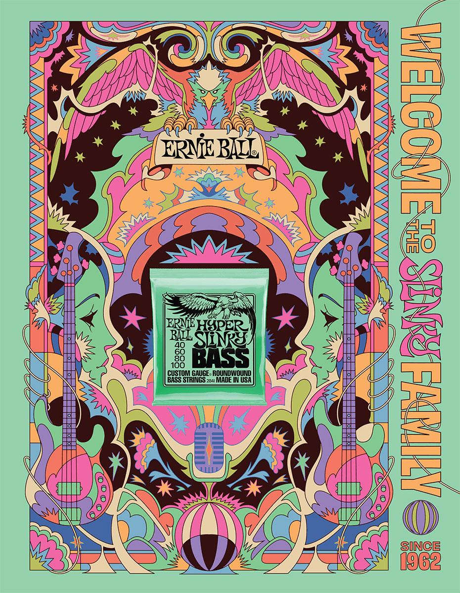 ERNIE BALL Poster Format A0 Hyper Bass