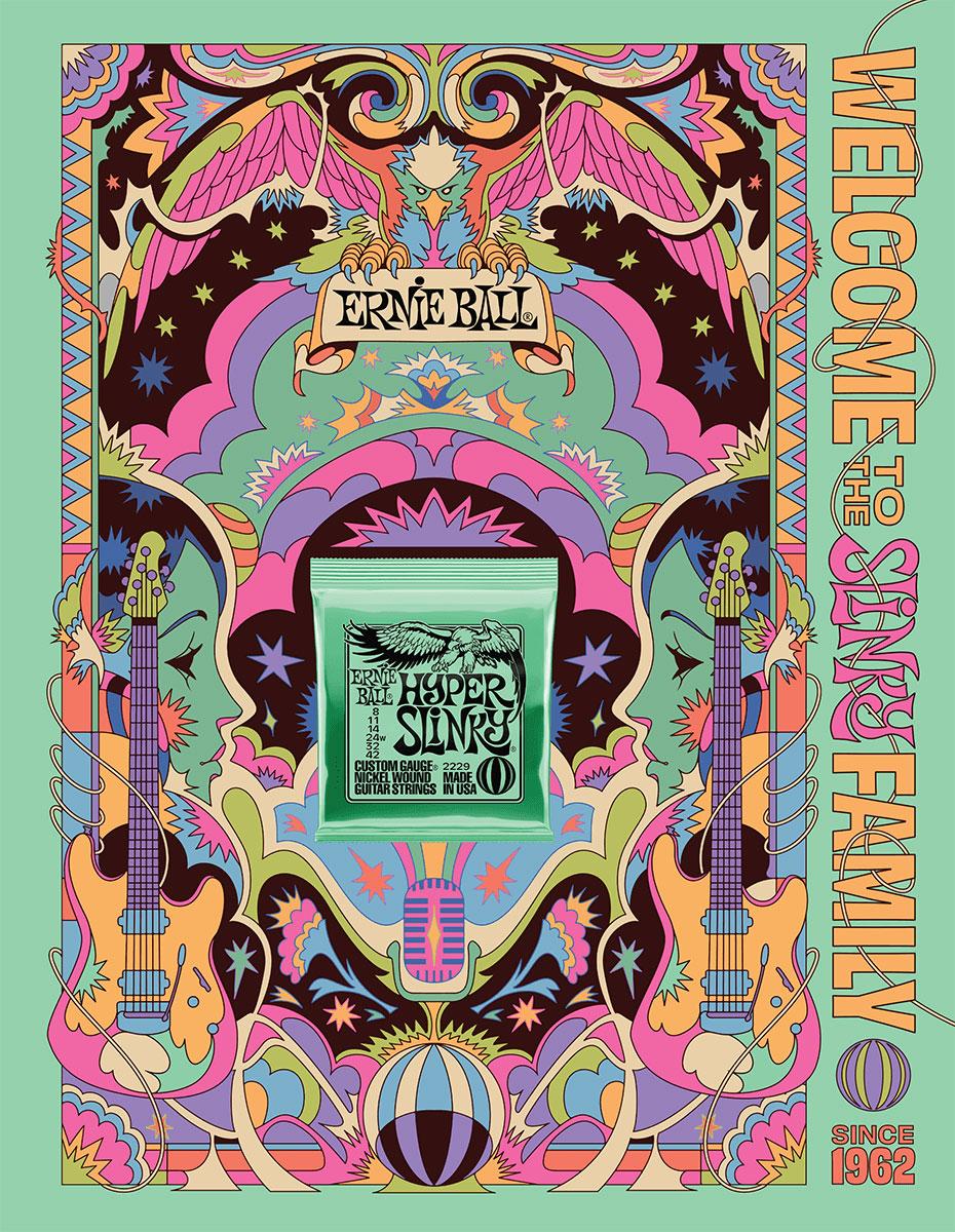 ERNIE BALL Poster Format A0 Hyper