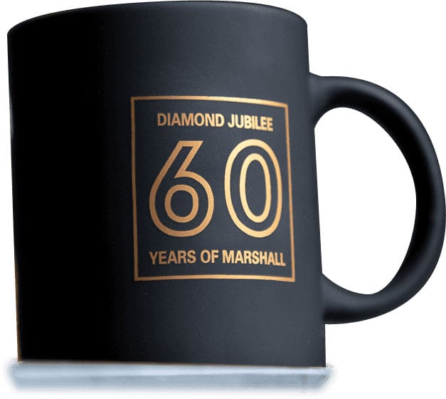 MARSHALL MARSHALL 60TH ANNIVERSARY MUG