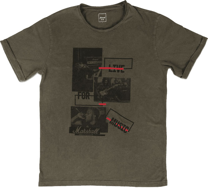MARSHALL LIFESTYLE T-Shirt Marshall Live For Music Taille M