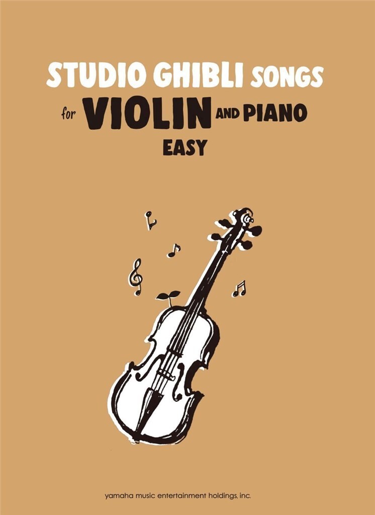 YAMAHAMUSIC STUDIO GHIBLI SONGS FOR VIOLIN & PIANO - EASY