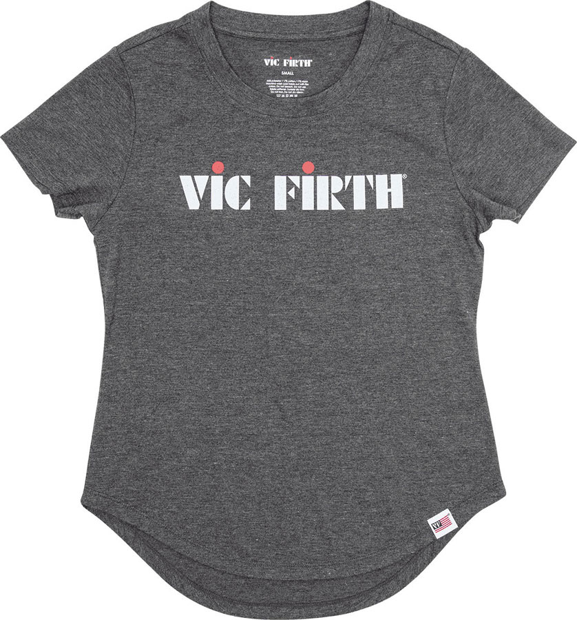 VIC FIRTH WOMENS LOGO TEE SM