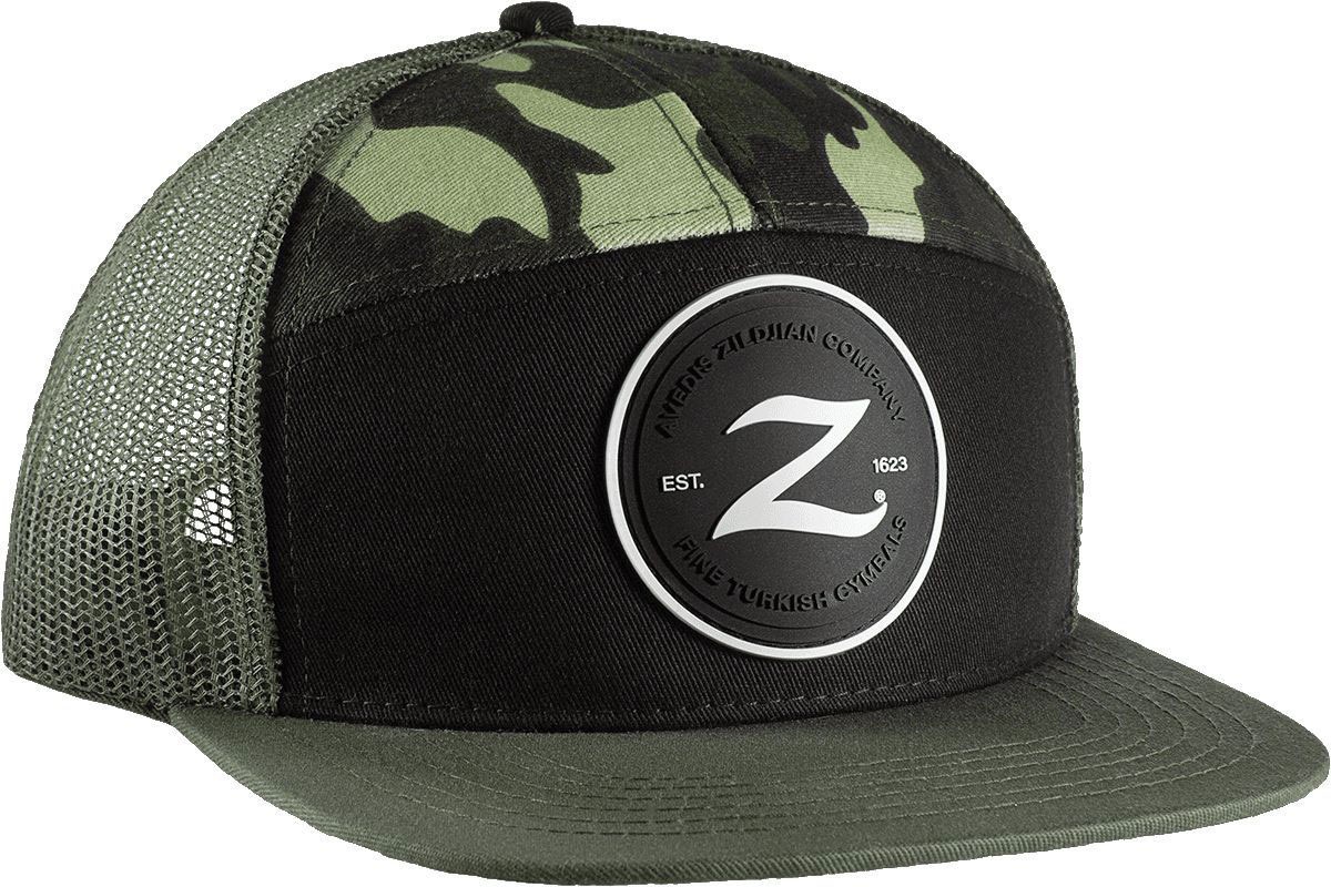ZILDJIAN Trucker Camouflage Cap 7 Panels