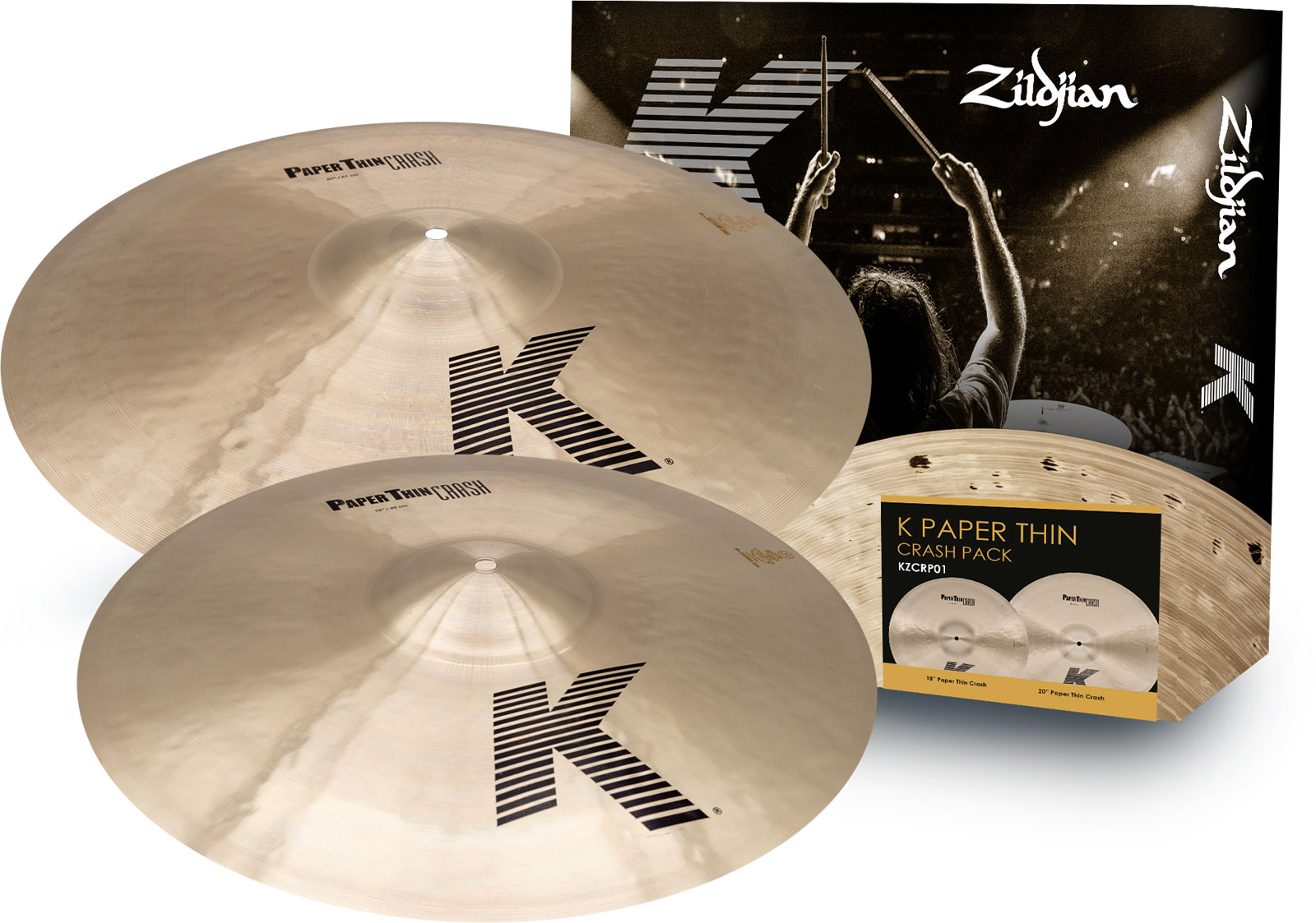 ZILDJIAN KZCRP01 - Pack K-Series Paper Thin 18