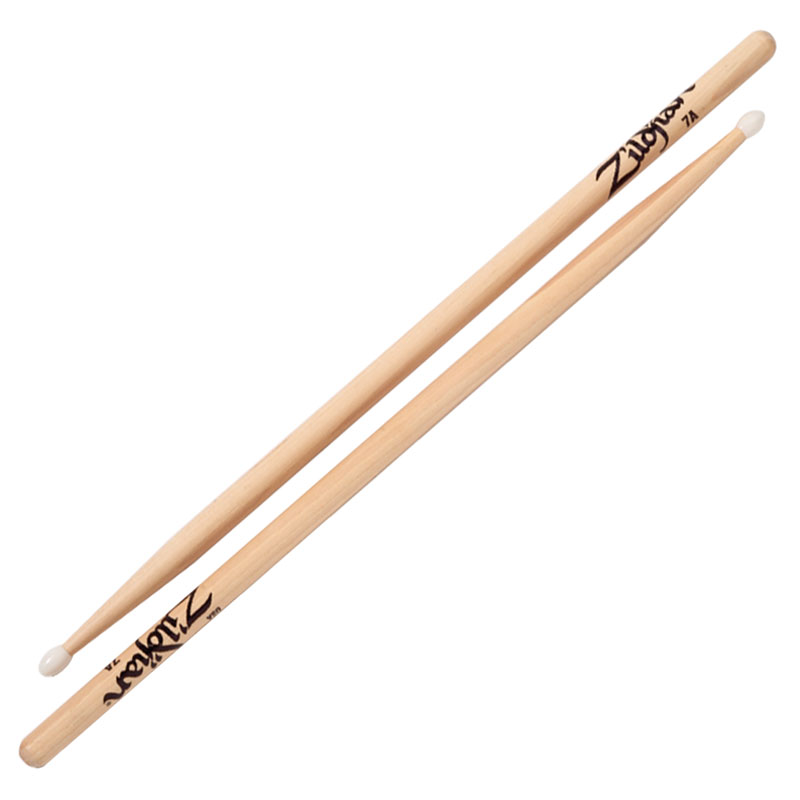 ZILDJIAN ACCESSORIES HICKORY SERIES - 7A NYLON - NATURAL DRUMSTICK