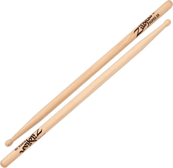 ZILDJIAN ACCESSORIES HICKORY SERIES - SUPER 5B - NATURAL DRUMSTICK