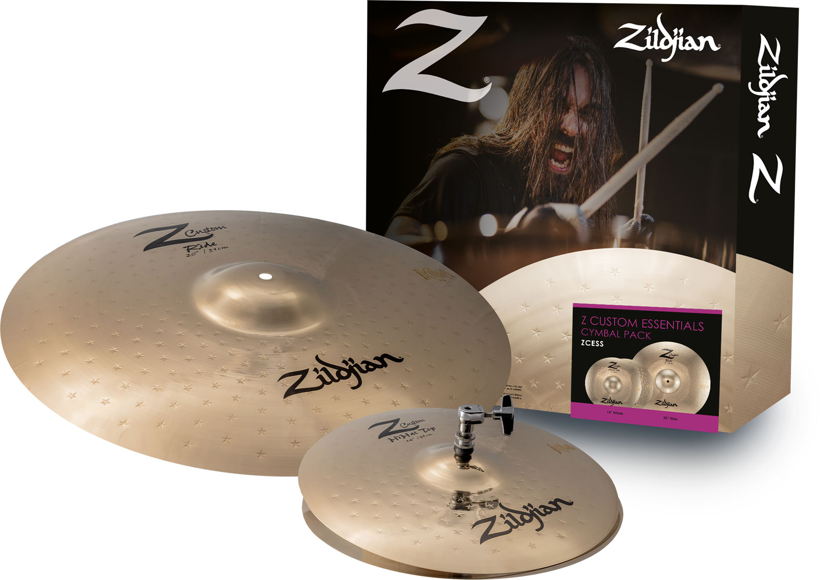 ZILDJIAN ZCESS - Pack Z-Custom Series Custom Essentials 14