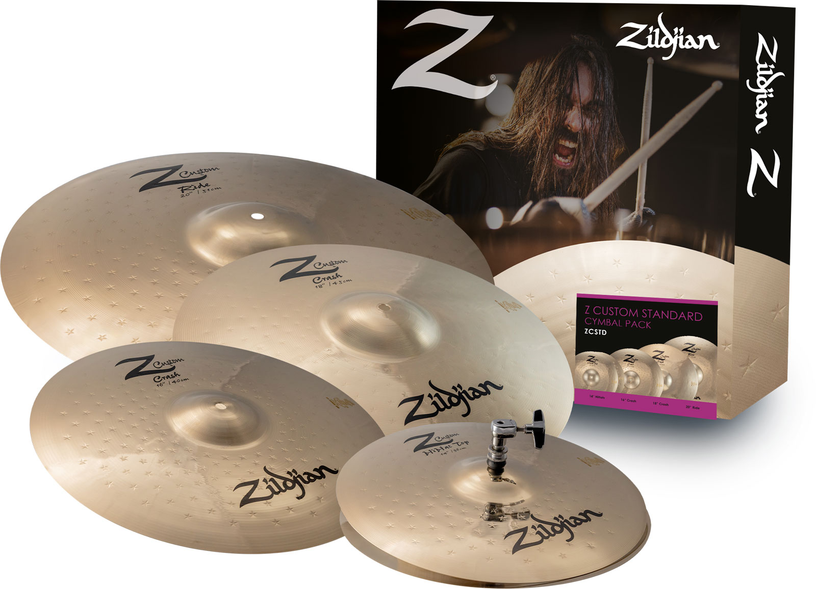 ZILDJIAN ZCSTD - Pack Z-Custom Series Custom Standard 14
