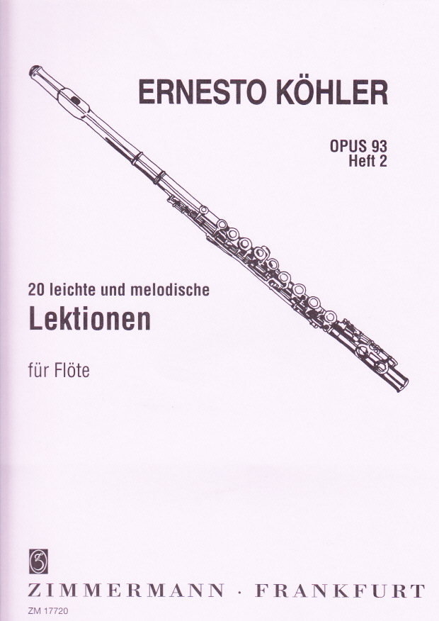 ZIMMERMANN Kohler Ernesto - 20 Etudes Melodiques Op.93 Vol.2