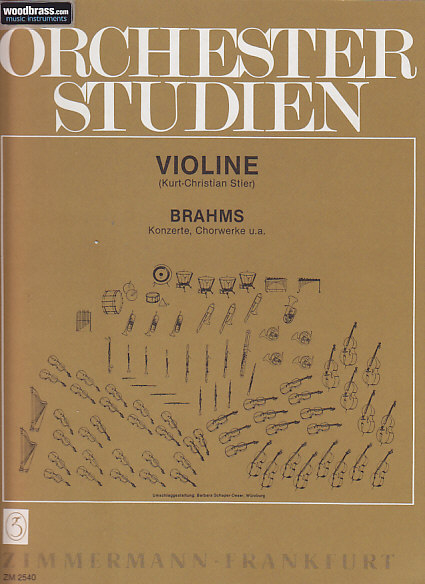 ZIMMERMANN BRAHMS JOHANNES - ORCHESTER STUDIEN - VIOLINE