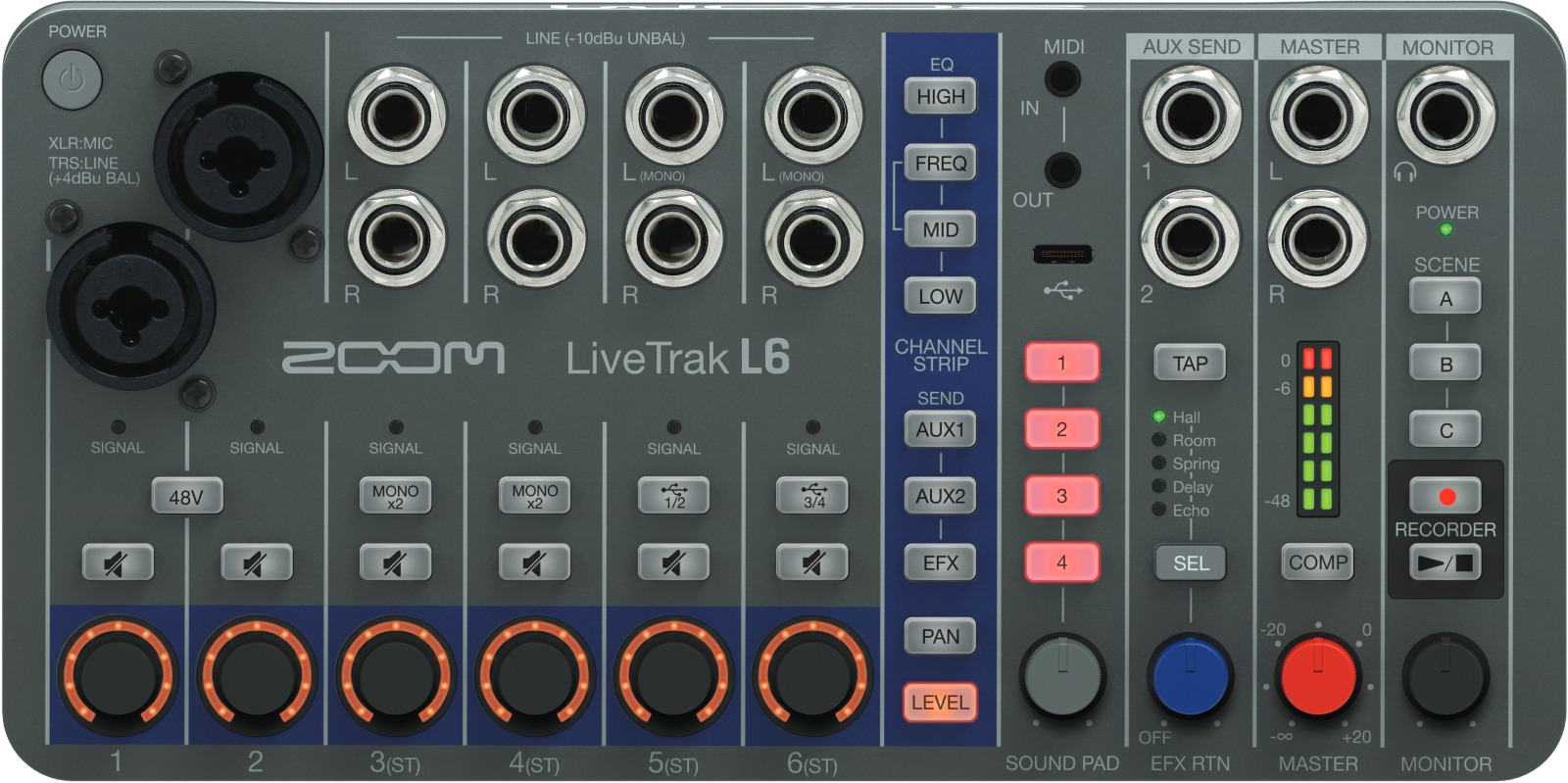ZOOM Livetrak L6