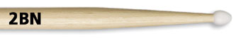 VIC FIRTH 2BN - AMERICAN CLASSIC HICKORY OLIVE NYLON - 