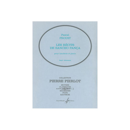 BILLAUDOT Proust Pascal - Les Recits De Sancho Panca - Hautbois et Piano