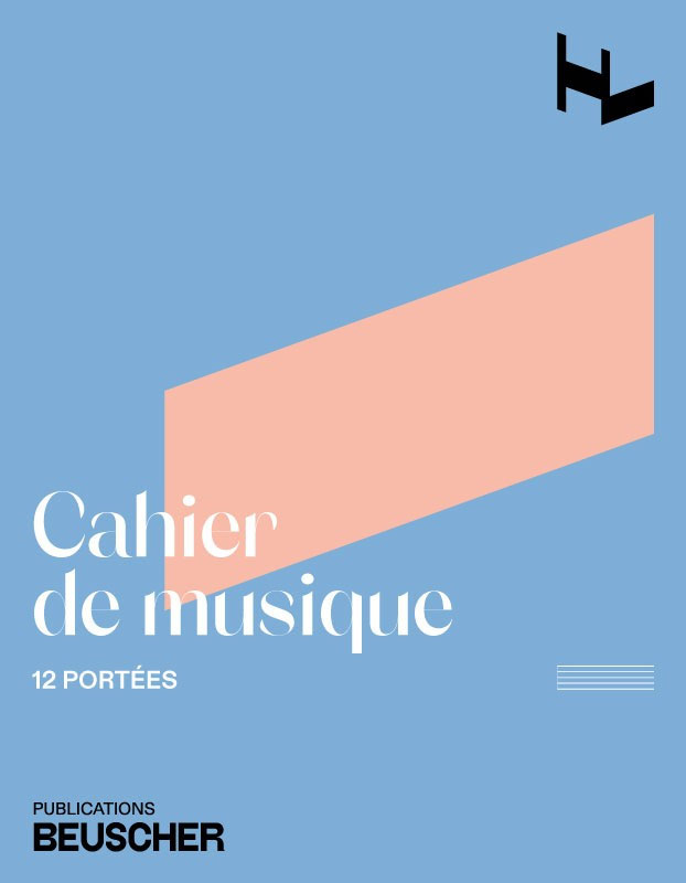 PAUL BEUSCHER PUBLICATIONS Cahier de musique 12 portées - petit format