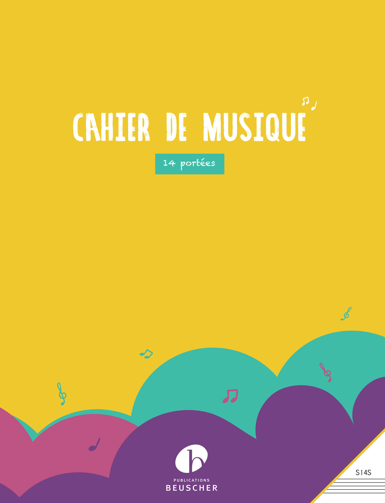 HEXAMUSIC Cahier simple 14 portées