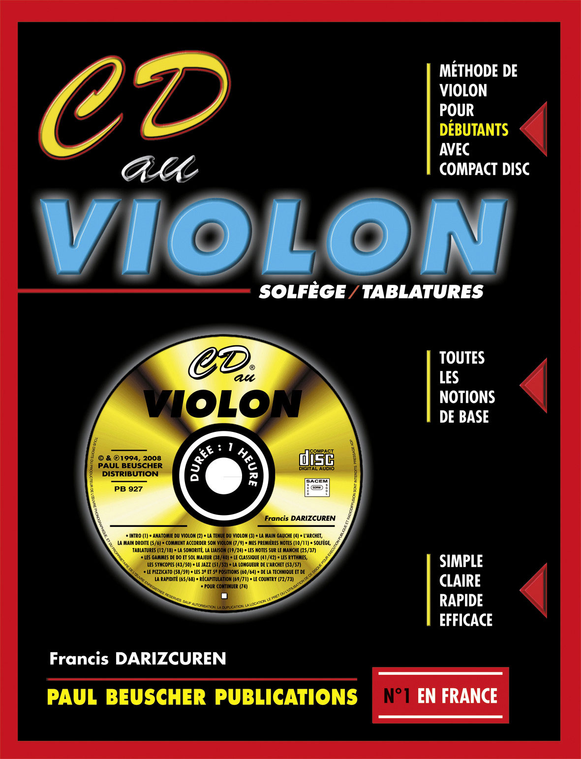 PAUL BEUSCHER PUBLICATIONS CD au Violon