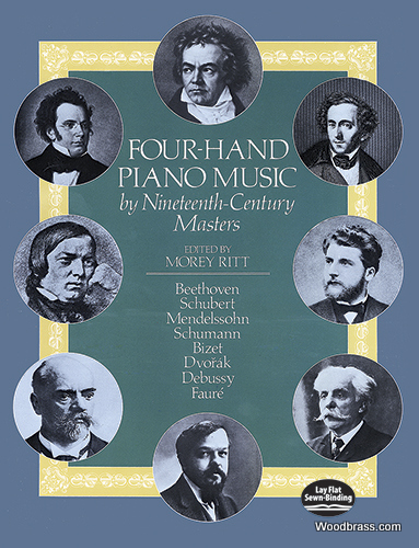DOVER FOUR-HAND PIANO MUSIC BY NINETEENTH-CENTURY MASTERS - PIANO 4 MAINS