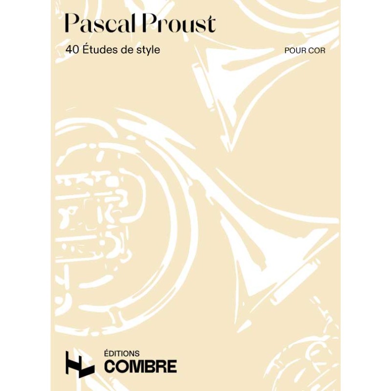 COMBRE PROUST PASCAL - ETUDES DE STYLE (40) - COR