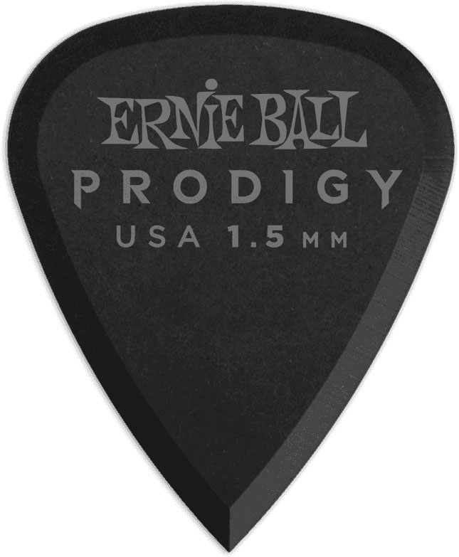 ERNIE BALL PRODIGY BLACK 1S STANDARD 1.5MM PICKS 6-PACK