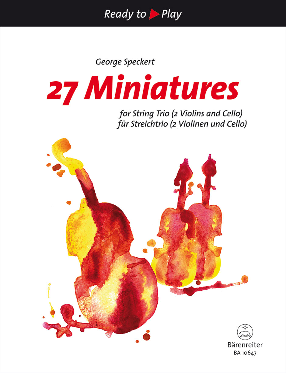 BARENREITER SPECKERT GEORGE - 27 MINIATURES FOR STRING TRIO (2 VIOLONS AND CELLO)
