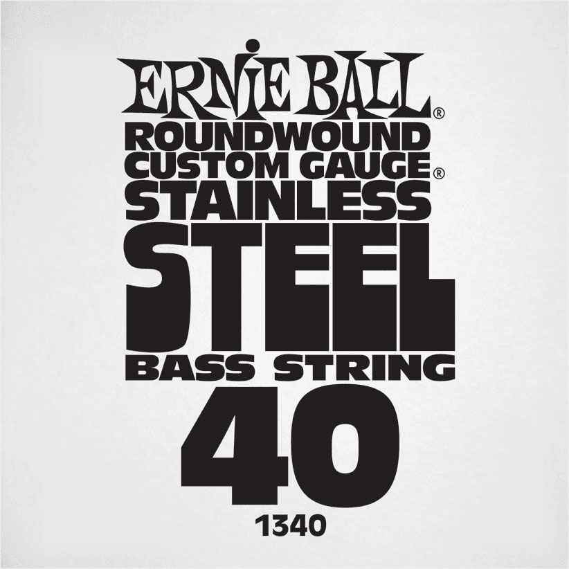 ERNIE BALL .040 STAINLESS STEEL ELECTRIC BASS STRING SINGLE