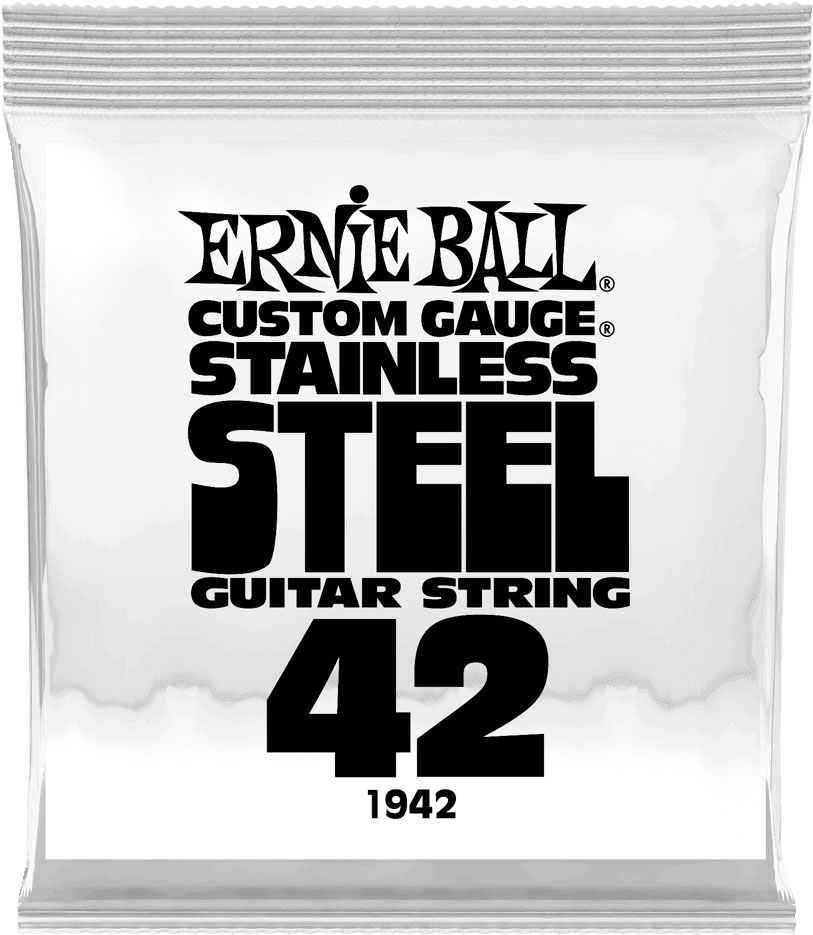 ERNIE BALL .042 STAINLESS STEEL WOUND ELECTRIC GUITAR STRINGS
