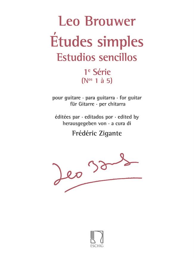 DURAND BROUWER LEO - ETUDES SIMPLES - ESTUDIOS SENCILLOS - GUITARE