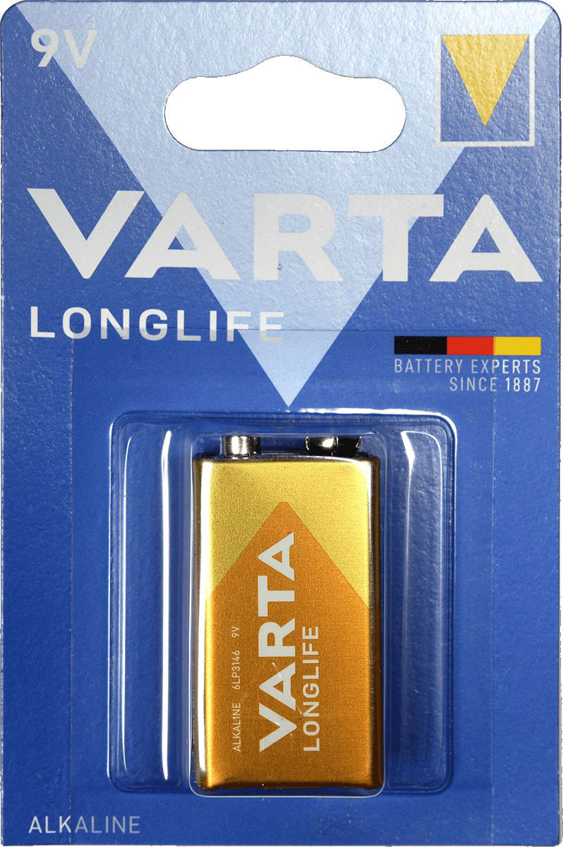 VARTA 1 X 9V BATTERY - 4122