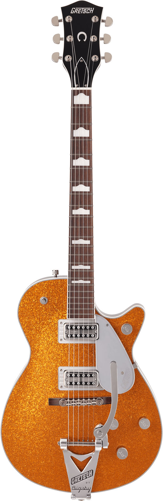 GRETSCH GUITARS G6129T-89 VINTAGE SELECT '89 SPARKLE JET WITH BIGSBY RW, GOLD SPARKLE