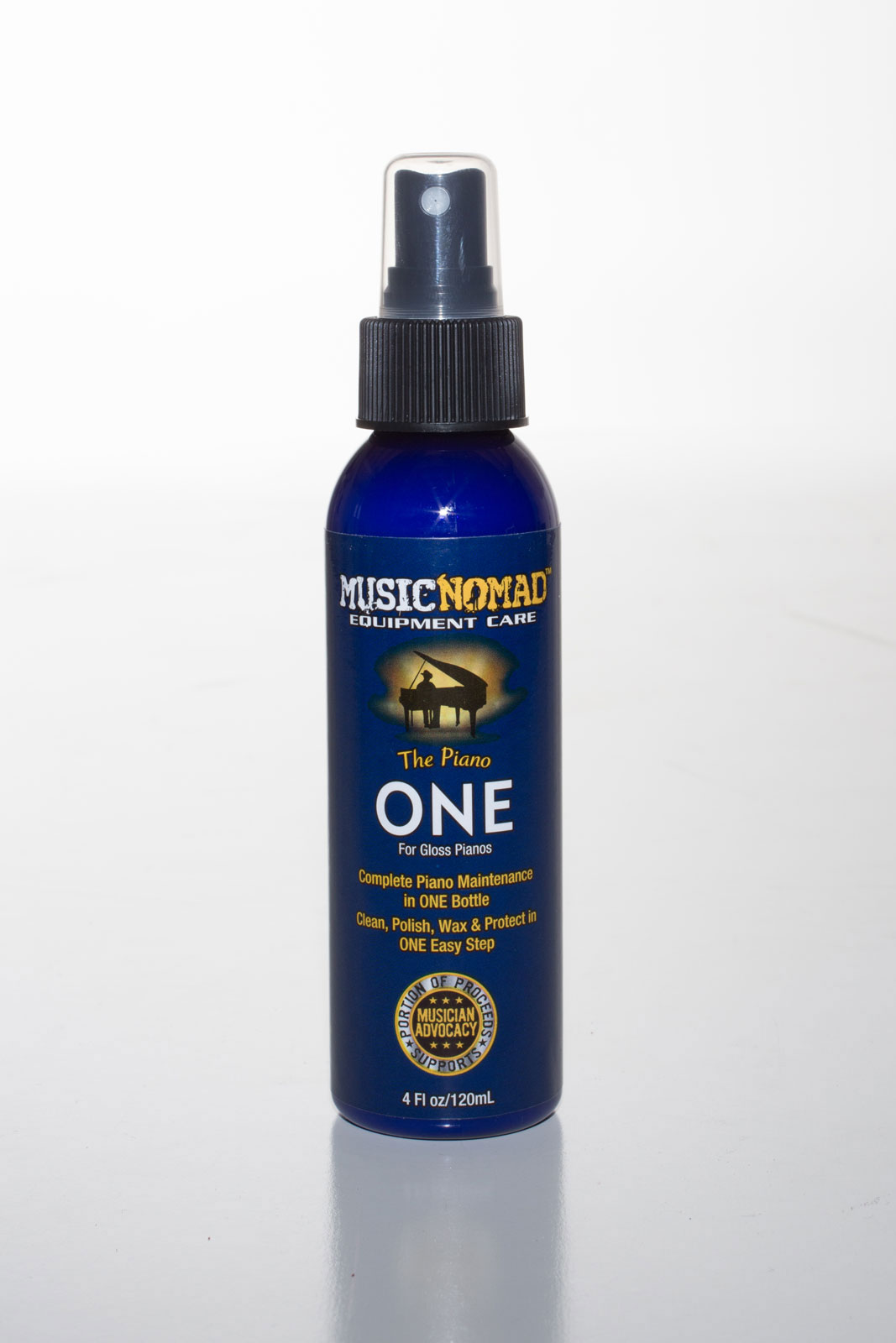 MUSICNOMAD MN130 THE PIANO ONE - ALL IN 1 CLEANER, POLISH, WAX FOR GLOSS PIANOS