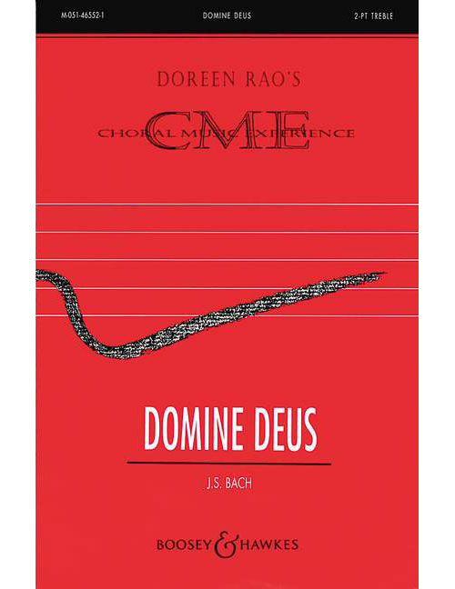 BOOSEY & HAWKES BACH J.S. - DOMINE DEUS - CHILDREN'S CHOIR AND PIANO, OPTIONAL VIOLIN