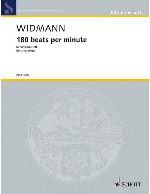 SCHOTT WIDMANN J. - 180 BEATS PER MINUTE - ENSEMBLE CORDES