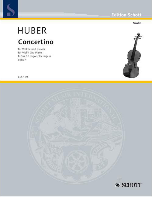 EULENBURG HUBER ADOLF - CONCERTINO F MAJOR - VIOLIN AND PIANO