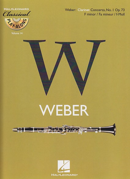 HAL LEONARD WEBER C.M. VON - CONCERTO N°1 EN FA MINEUR OP.73 + CD - CLARINETTE