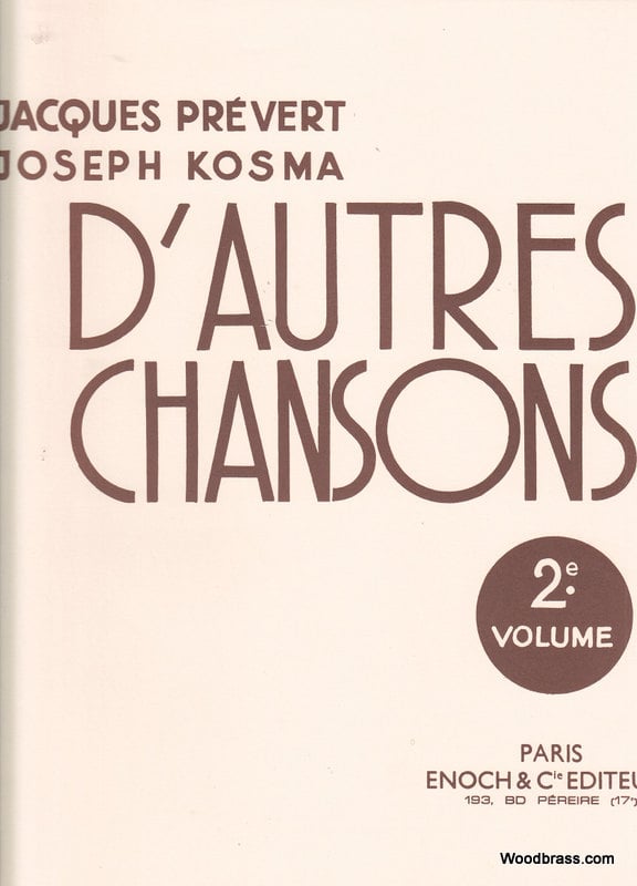 ENOCH PREVERT / KOSMA - D'AUTRES CHANSONS VOL.2