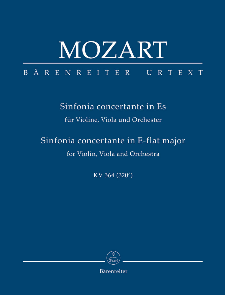 BARENREITER MOZART W.A. - SINFONIA CONCERTANTE KV 364 (320d) - SCORE