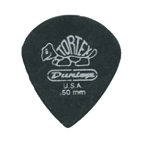 JIM DUNLOP ADU 482P50 - TORTEX PITCH BLACK PLAYERS PACK - 0,50 MM (BY 12)