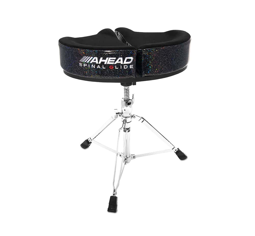 AHEAD SPG-BS-3 DRUM THRONE SPINAL-G BLACK SPARKLE- 3 LEG BASE