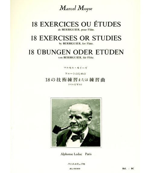 LEDUC MOYSE MARCEL - 18 EXERCICES OU ETUDES DE BERBIGUIER