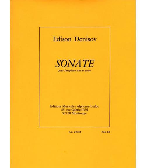 LEDUC DENISOV EDISON - SONATE - SAXOPHONE ALTO & PIANO