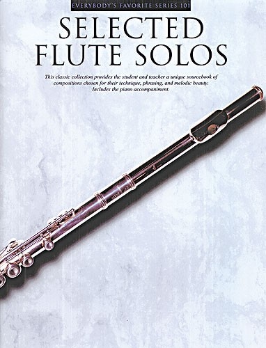 MUSIC SALES SELECTED FLUTE SOLOS WITH PIANO ACCOMPANIMENT - FLUTE