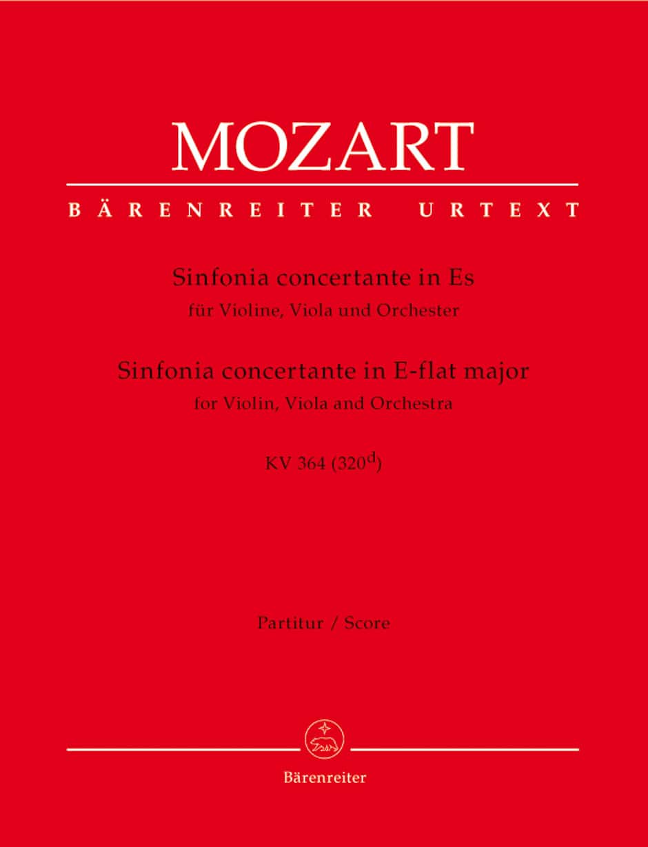 BARENREITER MOZART W.A. - SINFONIA CONCERTANTE KV 364 (320d) - SCORE