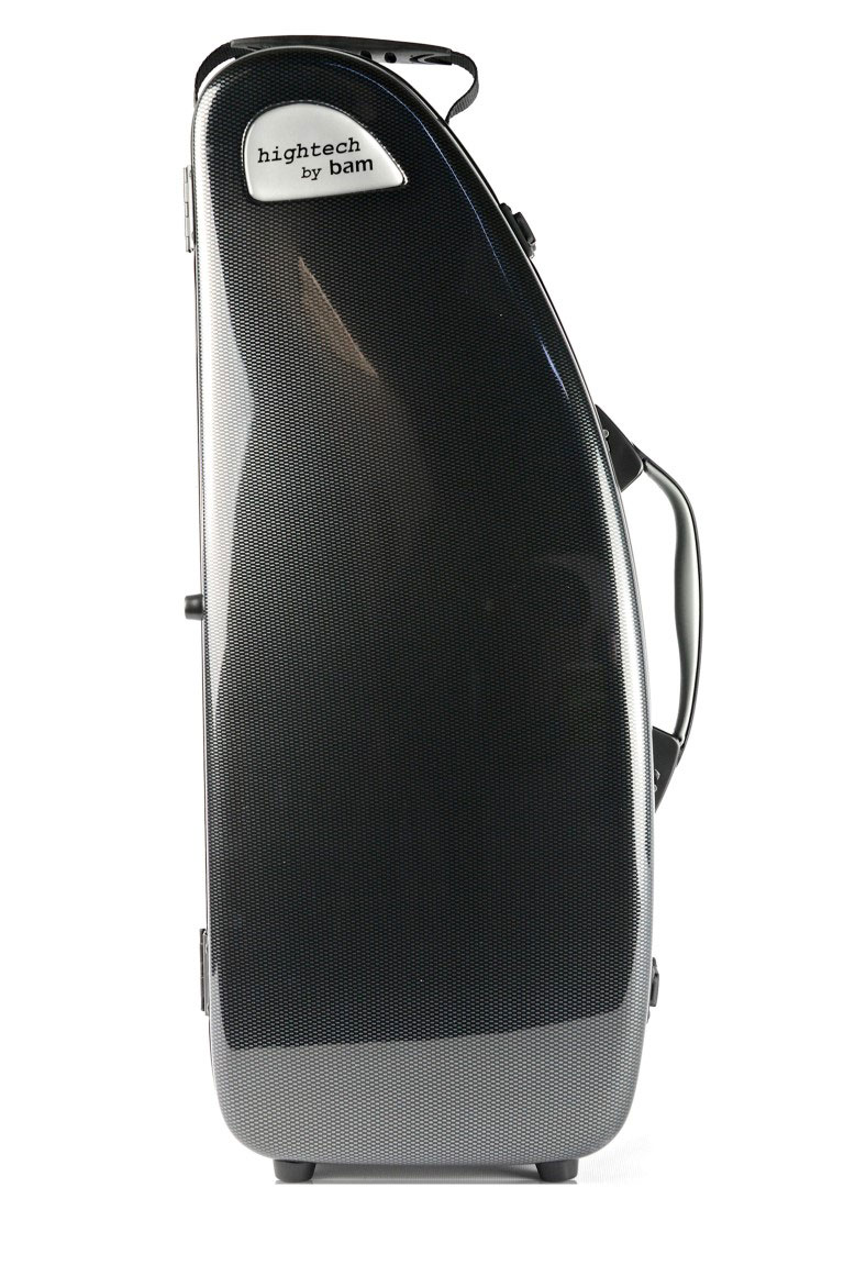 BAM HIGHTECH ALTO SAXOPHONE CASE WITHOUT POCKET - BLACK CARBON LOOK