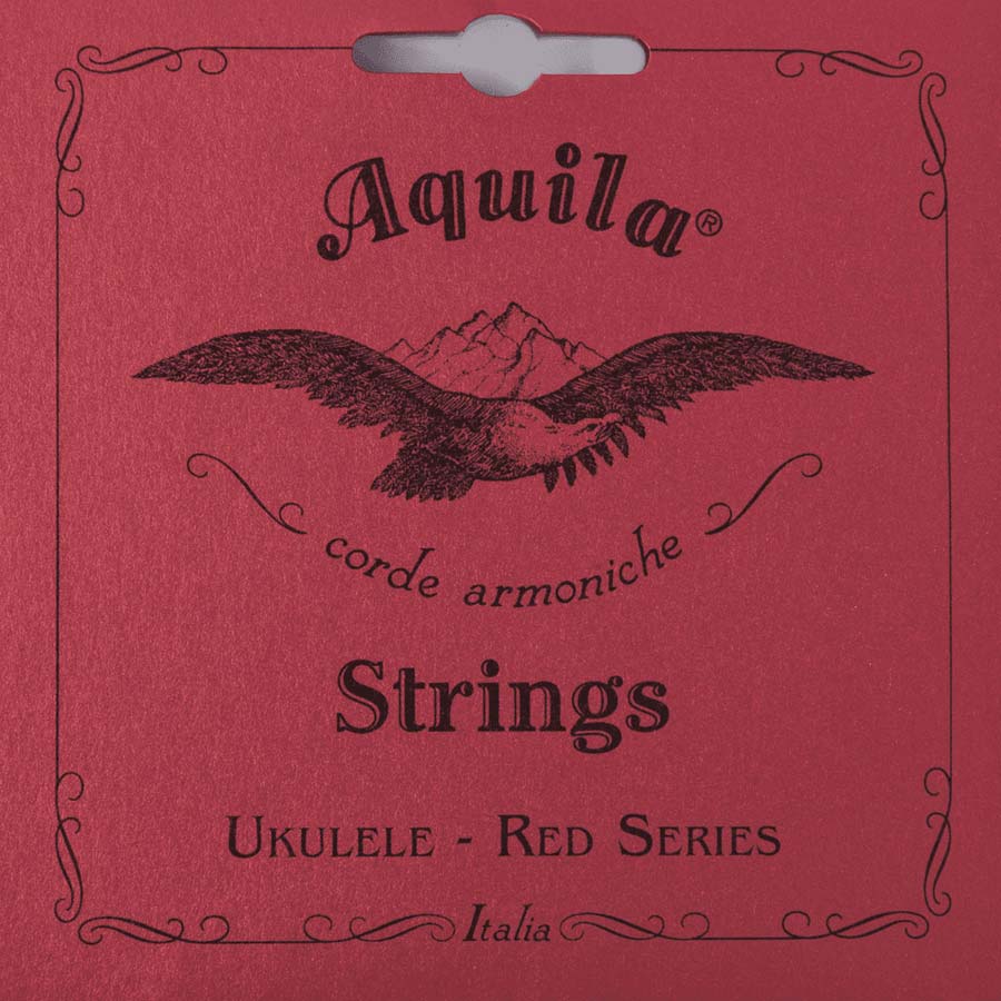 AQUILA REDS TENOR UKULELE SET, GCEA, RED LOW G STRUNG