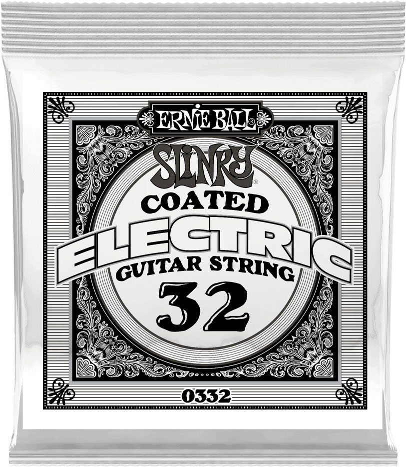 ERNIE BALL .032 SLINKY COATED NICKEL WOUND ELECTRIC GUITAR STRINGS