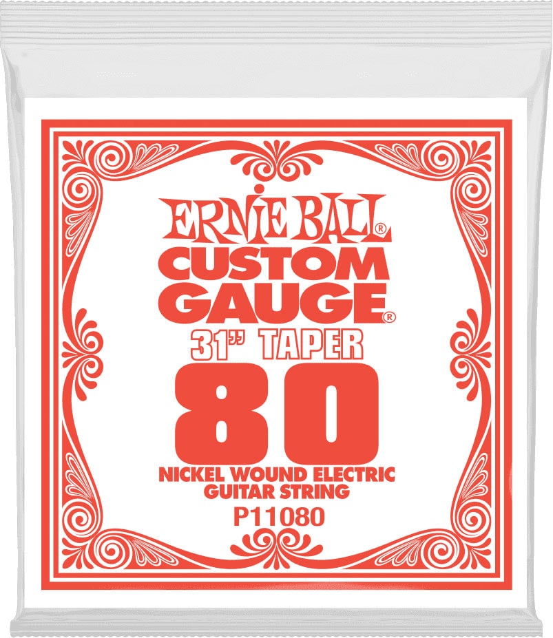 ERNIE BALL .080 LONG SCALE NICKEL WOUND ELECTRIC GUITAR STRINGS